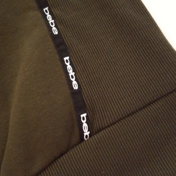 bebe Oversized Tape Ribbed Mini Logo Hoodi… - Picture 8 of 16